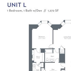 1 Bedroom 1 Bath Den L 1 Bedroom 1 Bath Den L